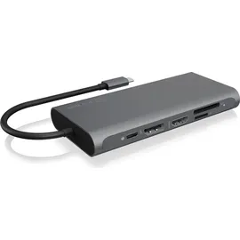 Icy Box IB-DK4050-CPD 12 in 1 USB Type-C® Notebook DockingStationk (2x HDMI 4K60Hz, 1x DP), 4k60Hz
