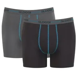 Sloggi 2P Men Start Short C2P Grau Baumwolle Small Herren
