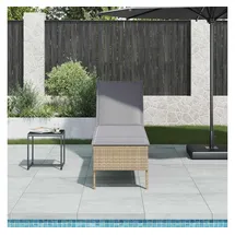 vidaXL Sonnenliege 200 x 55 x 44 cm Beige