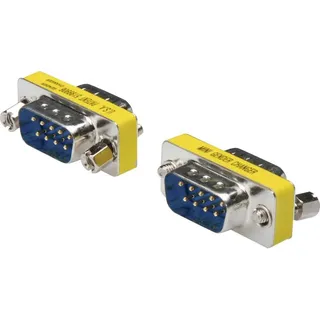 Digitus Seriell Adapter [1x D-SUB-Stecker 9pol. - 1x D-SUB-Stecker 9pol.] Silber