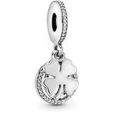 Pandora Charm-Anhänger "Glückstag" Kleeblatt Silber Zirkonia 792089CZ