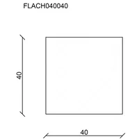 FN Neuhofer Flachleiste 95 cm 40 x 40 mm Buche