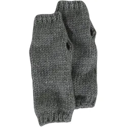 J.Jayz Damen Strick-Stulpen mit Alpaka-Wollanteil leichte Winter-Arm-Stulpen wärmende Handschuhe 97421631 Grau - One-Size