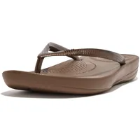 FitFlop Iqushion Ergonomic Flip-flops, Damen Zehentrenner, Braun (Bronze 012),