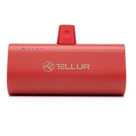 Tellur PD202 Powerbank, 5000 mAh, QC3.0 18 W + PD20 W, USB-C, rot - Rot