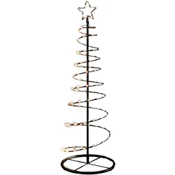 Haushalt International LED Weihnachtsbaum aus Metall Christbaum Tannenbaum Kunstbaum 120 cm