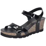Panama Jack Edle Leder Sandalette, Julia 057868, Color:schwarz, 11-Deutsch:41 - 41 EU
