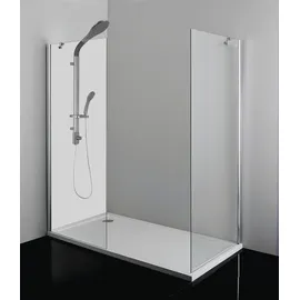 SANOTECHNIK "Sanoflex »Young«, grau (chromfarben), B:85cm H:195cm, Duschwände, Glas