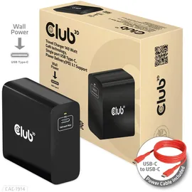Club 3D Reise Ladegerät PPS 140W GAN, USB Typ-C Power Delivery (PD) 3.1