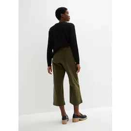 bonprix Cordhose Culotte dunkeloliv 44