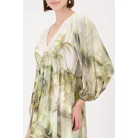 Monari Maxikleid Tropisches Muster Mehrfarbig 44