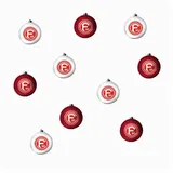Fortuna Düsseldorf Weihnachtskugeln, Christbaumkugeln 10er-Set