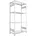 Meta Steckregal Metall 200 x 100 x 50 cm silber