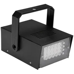 HQ Power Mini-Stroboskop Mit Weißen Leds - 24 Leds - Batteriebetrieben