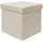 Dune Design DuneDesign Faltbarer Sitzwürfel 38 x 38 x 38 cm mit Stauraum Beige-Grau