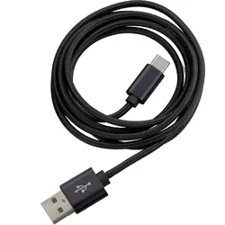 PETER JÄCKEL FASHION 1,5m USB Data Cable Black Typ-C USB mit Sync- und Ladefunktion