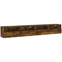 VidaXL TV-Wandschränke 2 Stk. Räuchereiche 100x30x30 cm Holzwerkstoff