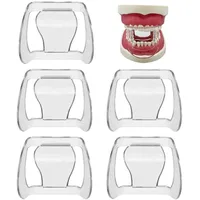 Vepoty Mundöffner, 5 Stück, transparent, kieferorthopädischer Lippen-Wangen-Retraktor, Expander, Dental-Mundzubehör für Vorderzähne