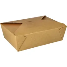 Papstar Lunchboxen Pappe 50 St. 2 l Braun