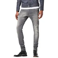 G-Star Jeans Revend Super Slim Herren Jeans Super Slim Grau Normaler Bund Knopfleiste 36W /  32L