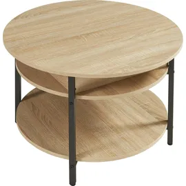 [en.casa] Couchtisch Kandas mit Hebeplatte 70x49 cm Eicheoptik