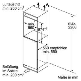 Neff KI1211SE0 Kühlschrank (136 l, 874 mm hoch, Weiß)