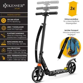 Kesser Cityroller Scooter 205mm Grau