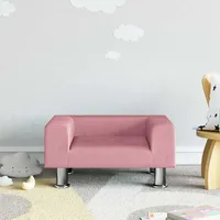 Kindersofa Rosa 50x40x26,5 Cm Samt