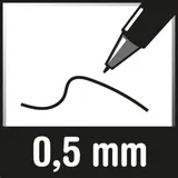 Schneider Kugelschreibermine 575 M 0,5 mm Blau 5 St./Pack.