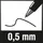 Schneider Kugelschreibermine 575 M 0,5 mm Blau 5 St./Pack.