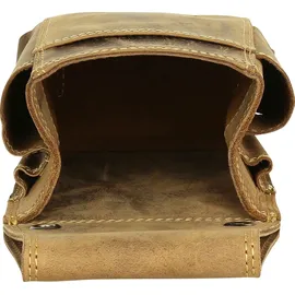 GREENBURRY Vintage Kellnertasche Leder Kellnerhalfter Holster Kellnerbörsenköcher braun