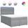 vidaXL Boxspringbett 140 x 200 cm Hellgrau