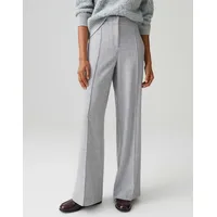 Opus Stoffhose mit Längsnähten Modell Maiga cozy', Hellgrau Melange,