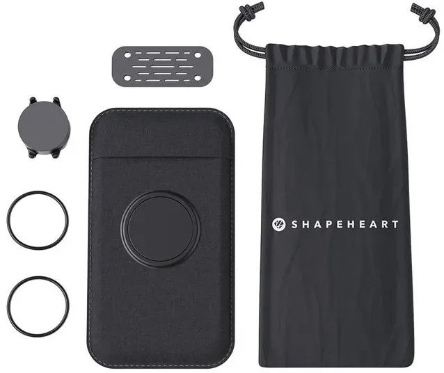 Shapeheart Motorrad Bundle Magnetische Lenker Smartphone Halterung, schwarz, Größe M für Männer