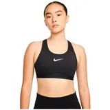 Nike Damen Sports Bra W Nk Df Swsh Hs Bra, Schwarz/Schwarz/Dunkelgrau/Weiß, DD0428-010, S/A