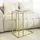 SoBuy Beistelltisch Sofatisch Betttisch Pflegetisch mit goldenem Metallgestell Bht ca. 48x62x30cm