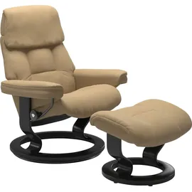 Stressless Relaxsessel Ruby Leder 79 x 98 x 76 cm Beige mit Classic Base