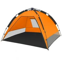 CampFeuer Strandmuschel Wurfzelt Strand UV50+, inkl. Tragetasche, Automatik Strandzelt,