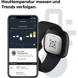 Fitbit Sense carbon/edelstahl graphit