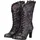 LAURA VITA Damen Stiefel florales Muster Spitze und Metallic Glanz Alcbaneo 351, Größe:40 EU, Farbe:Violett - Violett - 40