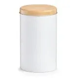 Zeller Scandi Keksdose rund weiß Ø 10,7 cm 1,37 l