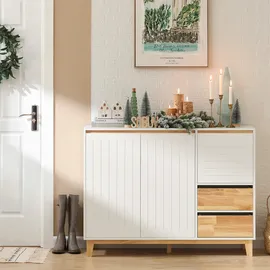 SoBuy Sideboard 120 x 90 x 40 cm Weiß