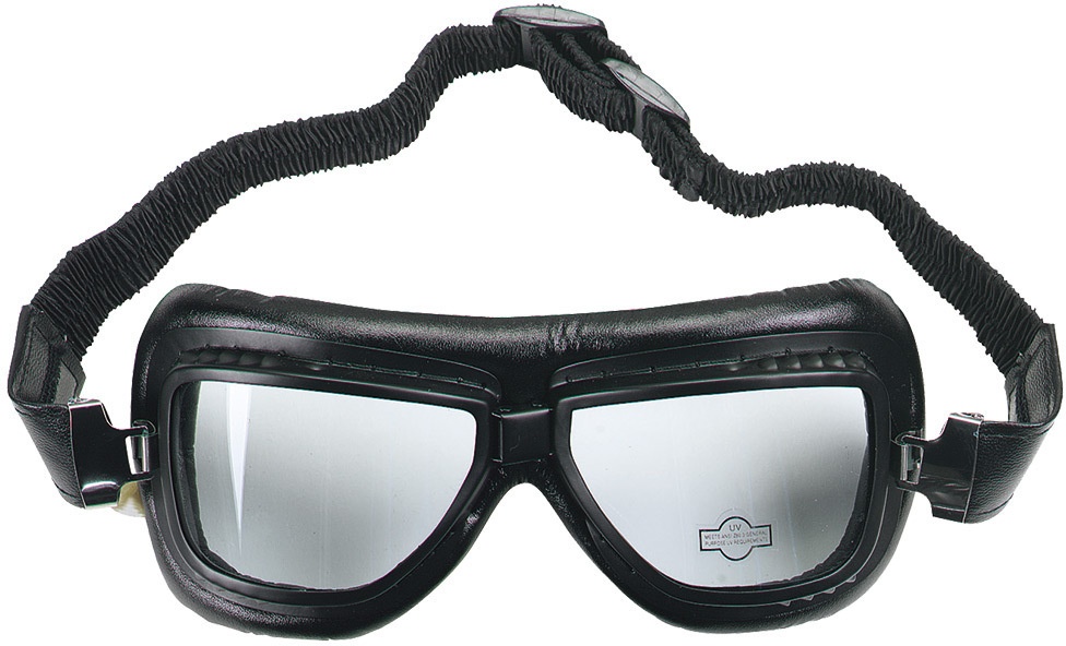 Booster Flying Tiger Motorradbrille, schwarz für Männer