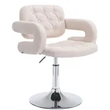 CLP Drehstuhl, Beige, Textil, 62x76x55 cm, Arbeitszimmer, Bürostühle, Drehstühle