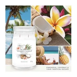 Yankee Candle Coconut Beach Duftkerze 368 g weiß