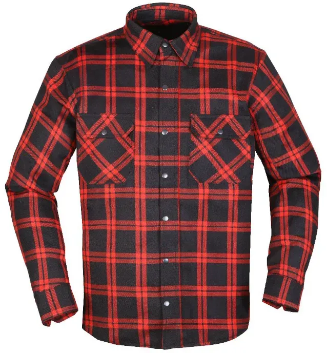 Modeka Colden Urban Shirt Schwarz/Rot XL