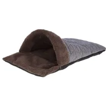 Kerbl Pet Kuschelsack Thea, 40x70x12cm, braun/blau