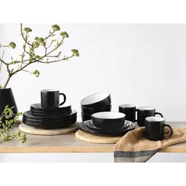 CreaTable NORDIC COOL BLACK Kombiservice 16-tlg. schwarz/weiß