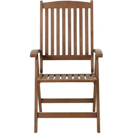 Beliani Amantea Gartenstuhl 54 x 0 x 105 cm dunkelbraun 1 St.