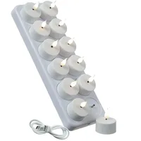 441 LED Teelichter 12 St. weiß